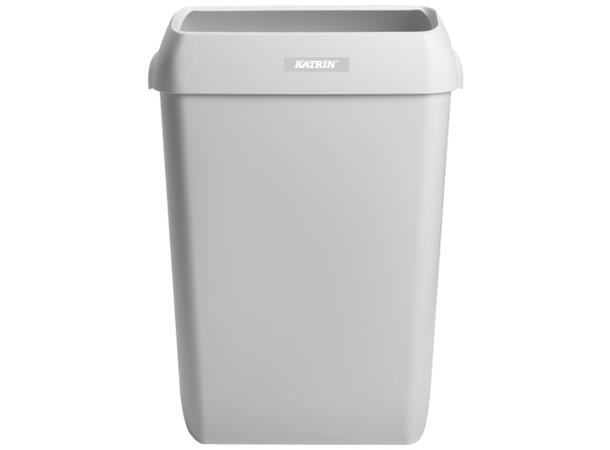 Papirkurv KATRIN plast 50L hvit 